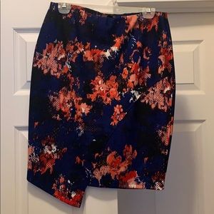Multicolored printed skirt